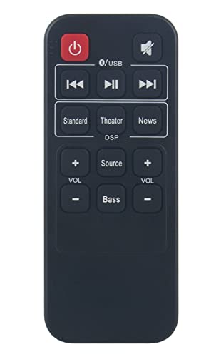 RMT-HSB318 Replacd Remote Control fit for Insignia NS-HSB318 Soundbar Home Theater Speaker