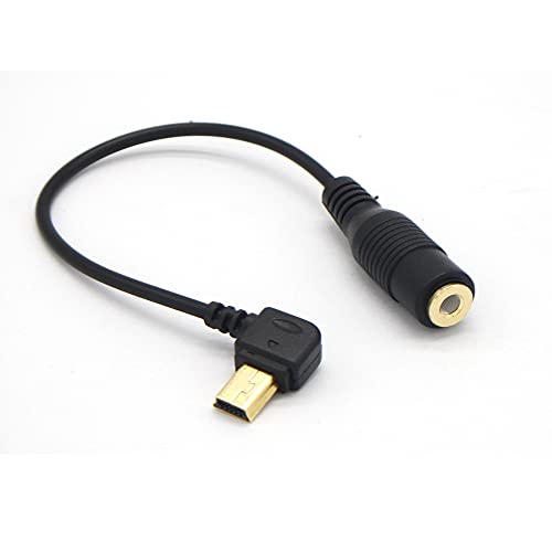 GuangMaoBo 10Pin Mini USB to 3.5mm Microphone Mic Adapter Cable Cord for Gopro Hero 4/3/3+ Camera Mini USB Plu