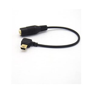 GuangMaoBo 10Pin Mini USB to 3.5mm Microphone Mic Adapter Cable Cord for Gopro Hero 4/3/3+ Camera Mini USB Plu