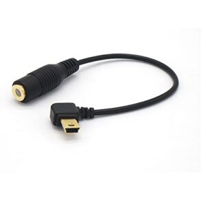 GuangMaoBo 10Pin Mini USB to 3.5mm Microphone Mic Adapter Cable Cord for Gopro Hero 4/3/3+ Camera Mini USB Plu