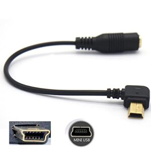 GuangMaoBo 10Pin Mini USB to 3.5mm Microphone Mic Adapter Cable Cord for Gopro Hero 4/3/3+ Camera Mini USB Plu