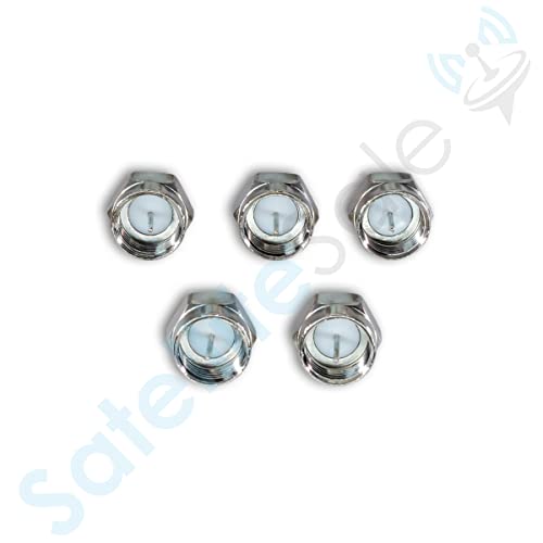 SatelliteSale Universal F-Type 75 Ohm Coaxial Terminator 5-2050 Mhz Pack of 5 Pcs