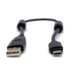 digirig shielded short usb-a to usb-c cable with ferrites