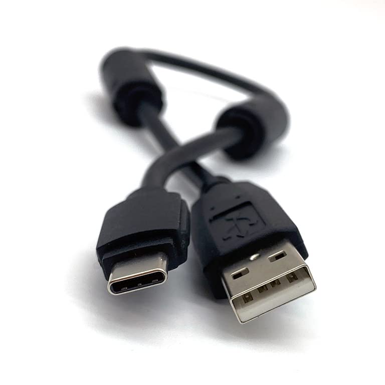 Digirig Shielded Short USB-A to USB-C Cable with Ferrites