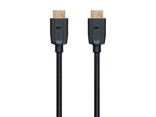 Monoprice Ultra 8K High Speed HDMI Cable - 3 Feet - Black (5-Pack) 48Gbps, 8K, Dynamic HDR, eARC, UHDTV, AMD FreeSync - DynamicView (139482)