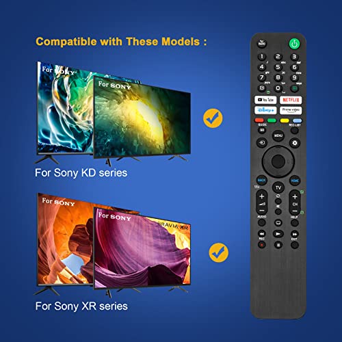 RMF-TX520U MG3-TX520U Remote Control for Sony Smart TV Bravia Models KD43X80J KD43X85J KD50X80J KD50X85J KD55X79J KD55X80CJ XR50X90J XR50X94J XR55A80J XR55A84J XR55A90J XR55X90J XR55X94J