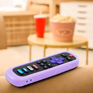 2PACK Case for TCL Roku TV RC280 Remote, Battery Cover for Hisense Roku Remote Replacement Silicone Universal Sleeve Skin Glow in The Dark