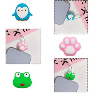 27 Pieces Cute Cable Protector for iPhone iPad Charger, Animal Bites USB Charger Protector Cord Holder, Charging Cable Saver Cable Buddies Phone Data Lines Protect Accessory