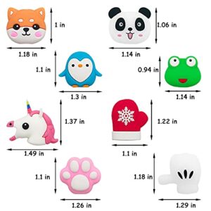 27 Pieces Cute Cable Protector for iPhone iPad Charger, Animal Bites USB Charger Protector Cord Holder, Charging Cable Saver Cable Buddies Phone Data Lines Protect Accessory