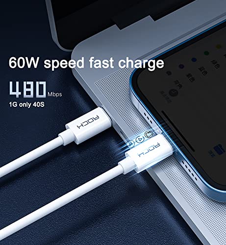 KTOL USB Cable Card,Multi-Function Portable USB Adapter Card Storage Set,60W Fast Charge,USB-C/USB-A/Micro-USB/Charging Cable Kit,Sim Card Tray Eject Pin,Hidden Bracke(excluding Micro SD Cards) Blue