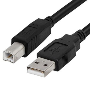 Cmple - USB Printer Cable USB 2.0 A Male To B Male USB Cord for Printers, Scanners, External Hard Drives Camera - 3 Feet, Black