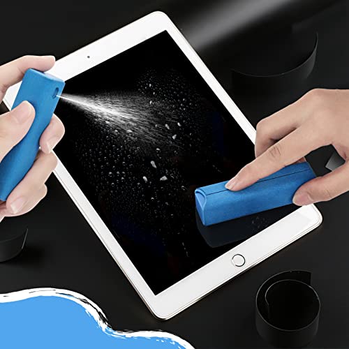 TOTOKA TouchScreen Cleaner,3 in 1 Fingerprint-proof Screen Cleaner Spray Wipe Remove Smudges Monitor Phone Cleaner for All Electronics, TV Computer Laptop Macbook ipad Screens(10ml+15ml, Purple+Blue)