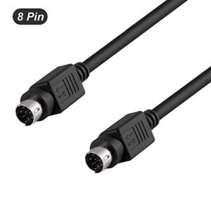 Din 8 Pin Cable for JVC Subwoofer Replacement 8 Pin Cable Home Theater Audio 8-pin Din Cable for Philips Yamaha Sony Apple Mac Subwoofer with JVC Systems-7 FT