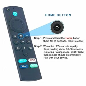 KONROBIN L5B83G Voice Replacement Remote Control (3rd Gen) Compatible with TV Controls,KONROBIN for Amazon Fire TV Stick (2nd Gen,3rd Gen,Lite,4K), Fire TV Cube (1st Gen and Later),Fire TV (3rd Gen)