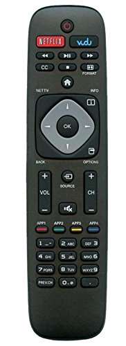 Universal Remote Control for Philips TV, Remote Replacement for All Philips LCD LED 4K UHD Smart TV