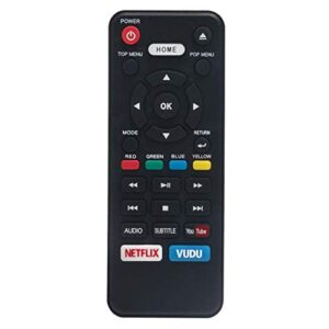 nc453ul nc453 replace remote control fit for sanyo blu-ray disc dvd player fwbp706fc fwbp706f fwbp706fa with 3 app buttons sub for magnavox nc451 nc451uh mbp5630/f7 mbp5630/f7a mbp5630/f7c