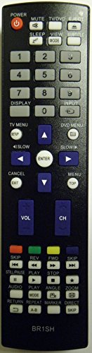 Replacement for Sharp TV/DVD Remote Control GA480WJSB and GA480WJSA