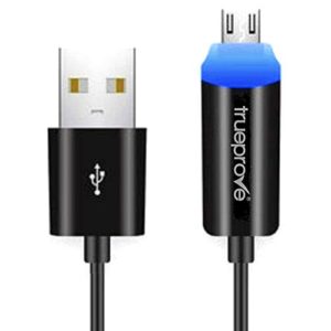 6ft trueprove charge cable for nook and nook color tablets. smart led charging sync data cord