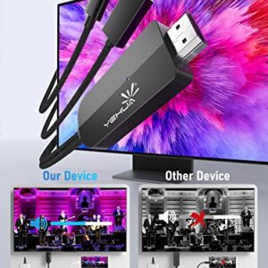 Compatible with iPhone to HDMI/USB C to HDMI/Micro USB to HDMI Cable, 3-in-1 MHL hdmi Phone to TV HDMI Cable, 1080P Mirroring&Charging Cable for All Smartphones Tablets to TV/Projector(3.28FT/1M)