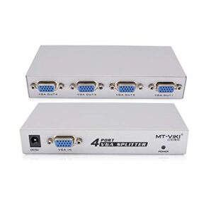 1 in 4 out vga switch monitors splitter box with power adapter 150 mhz for vga/svga lcd crt 4 port video box (new)