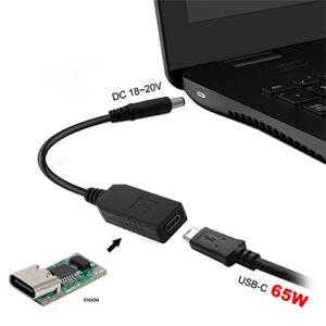 chenyang CY USB 3.1 Type C USB-C to DC 20V 5.5 2.5mm & 2.1mm Power Plug PD Emulator Trigger Cable for Laptop