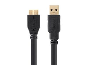uc-e22 replacement usb cable for nikon dslr d500 camera, usb 3.0 a to micro b cable, 6 feet