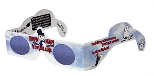 3D Christmas Glasses - 10 Pack Holiday Specs - Hologram Holiday Images