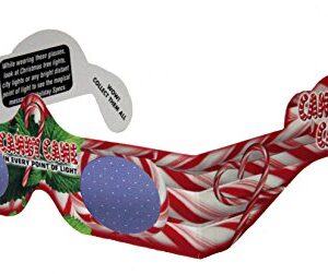 3D Christmas Glasses - 10 Pack Holiday Specs - Hologram Holiday Images