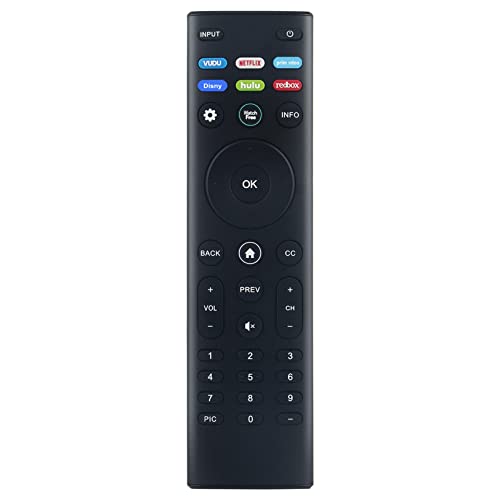 XRT140L XRT140 Replace Remote Control fit for Vizio TV D32F4-J01 D24F4-J01 D40F-J09 D43F-J04 D24F-J09 D24H-J09 D32F-J04 D32H-J09 OLED55-H1 with Vdu Netflx P-Video Disny Hlu Rdbox Button Key
