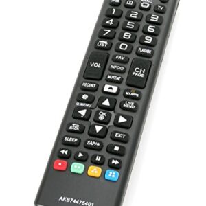 New Replacement AKB74475401 TV Remote fit for LG TV 55UF6450 55UF6790 55UF6800 60UF7300 65LF6350 65UF6450 65UF6490 65UF6790 65UF6800 24LF4820 32LF595B 43LF5900 43UF6400 49UF6400 49UF6430 49UF6490