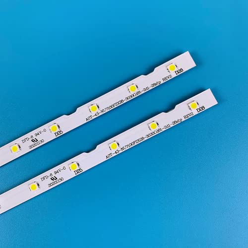PANMILED 2 Pcs LED Backlight Strips for Samsung 43'' TV 43NU7100 UE43NU7100 UN43NU7100 UE43NU7100U AOT_43_NU7100F UE43NU7120U UE43NU7170U BN96-45954A