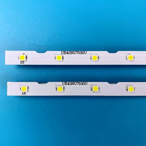 PANMILED 2 Pcs LED Backlight Strips for Samsung 43'' TV 43NU7100 UE43NU7100 UN43NU7100 UE43NU7100U AOT_43_NU7100F UE43NU7120U UE43NU7170U BN96-45954A