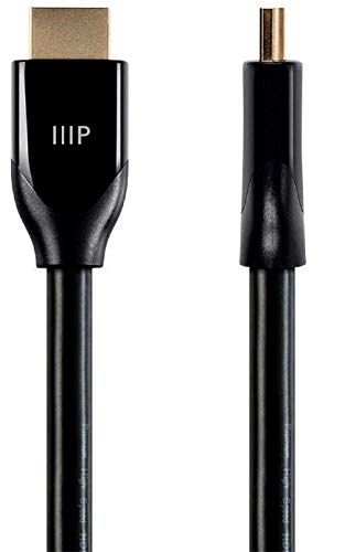 Monoprice High Speed HDMI Cable - 3 Feet - Black (3 Pack) Certified Premium, 4K@60Hz, HDR, 18Gbps, 28AWG, YUV 4:4:4