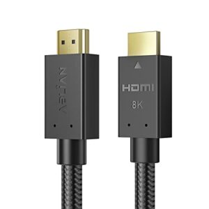 8k hdmi cables 15 ft, ultra high speed hdmi 2.1 cable 48gbps 4k120hz 8k60 144hz earc hdr10, hdcp 2.2& 2.3 3d, compatible with apple tv 4k roku hdtv blu-ray ps5/4 xbox x rtx3090