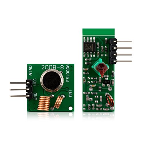 kwmobile 433 MHz Transmitter and Receiver Module Kit for Remote Control Raspberry Pi Arduino Pack of 3