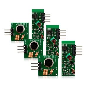 kwmobile 433 MHz Transmitter and Receiver Module Kit for Remote Control Raspberry Pi Arduino Pack of 3