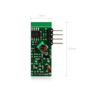 kwmobile 433 MHz Transmitter and Receiver Module Kit for Remote Control Raspberry Pi Arduino Pack of 3