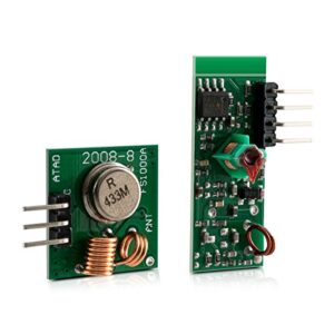 kwmobile 433 MHz Transmitter and Receiver Module Kit for Remote Control Raspberry Pi Arduino Pack of 3