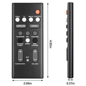 Replacement Remote Control VAF7640 VAF76400 for Yamaha ATS-1080 ATS1080 YAS-108 YAS108 Home Theater Audio Soundbar System(with Battery)