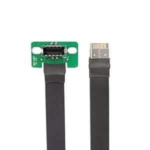 USB 3.1 Header Extension Cable, JoyReken USB3.2 GEN 2 Type-E to Type-E Extension, Internal USB C Header Extender| USB 3.1 Motherboard Adapter | 7.7 inch