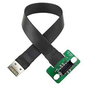 USB 3.1 Header Extension Cable, JoyReken USB3.2 GEN 2 Type-E to Type-E Extension, Internal USB C Header Extender| USB 3.1 Motherboard Adapter | 7.7 inch