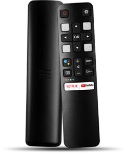 anloti rc802v voice remote control rplacement compatible with all tcl android 4k uhd smart tv