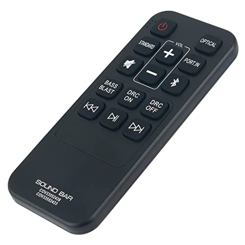 COV33552438 COV33552433 Replacement Remote Control Applicable for LG 2.0 Channel Compact Sound Bar SK1