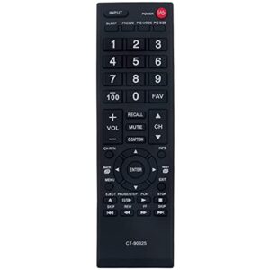 CT-90325 Replace Remote Control fit for Toshiba TV 32C110U 40E210U 46G310U 55G310U 32C120U 40E220U 32E200U 32E20U 37E200U 37E20U 40E200U 40E20U 32C100U 32DT1U 40FT1U 32DT2U 40FT2U 32L1300U 32L1350U