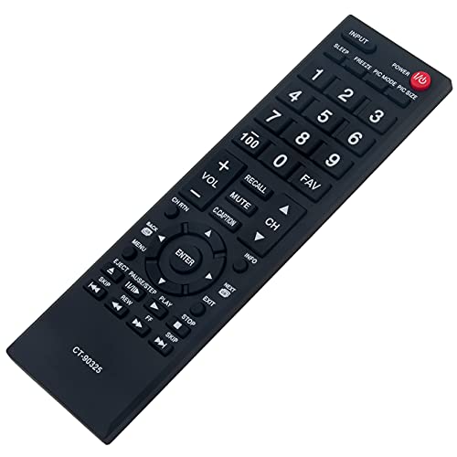 CT-90325 Replace Remote Control fit for Toshiba TV 32C110U 40E210U 46G310U 55G310U 32C120U 40E220U 32E200U 32E20U 37E200U 37E20U 40E200U 40E20U 32C100U 32DT1U 40FT1U 32DT2U 40FT2U 32L1300U 32L1350U