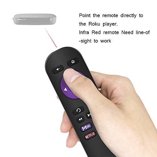 Gvirtue Replacement Remote Control for Roku Models: Roku 1, Roku 2(HD, XD, XS), Roku 3, Roku LT, HD, XD, XDS, Roku N1, Roku Express, Roku Express+ (Remote)