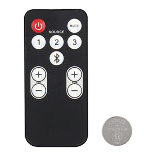 re15031 remote control compatible with polk audio soundbar 6500bt 6500 6000 5000 3000 2000 4000 9000 sb5000iht 6000 5000iht 3000iht 3000 one step iht3000 replacement controller with batteries