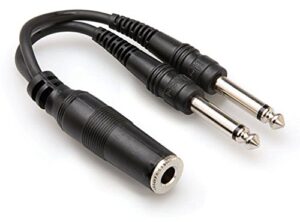 hosa ypp-106 1/4″ tsf to dual 1/4″ ts y cable