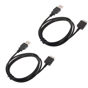 2pcs usb sync data cable for sony walkman nw-a55 a56 a57 a55hn a56hn a57hn nw-a35 nw-a45 nw-zx300 zx300a nw-wm1a wm1z(pack of 2)