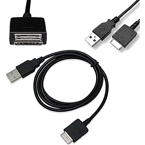 2pcs USB Sync Data Cable for Sony Walkman NW-A55 A56 A57 A55HN A56HN A57HN NW-A35 NW-A45 NW-ZX300 ZX300A NW-WM1A WM1Z(Pack of 2)